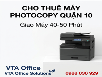 Cho Thuê Máy Photocopy Quận 10 — Giao 40 Phút